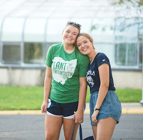 Two female students at Plant Portsmouth event