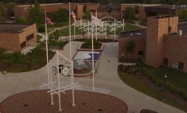 Campus from drone shot overhead