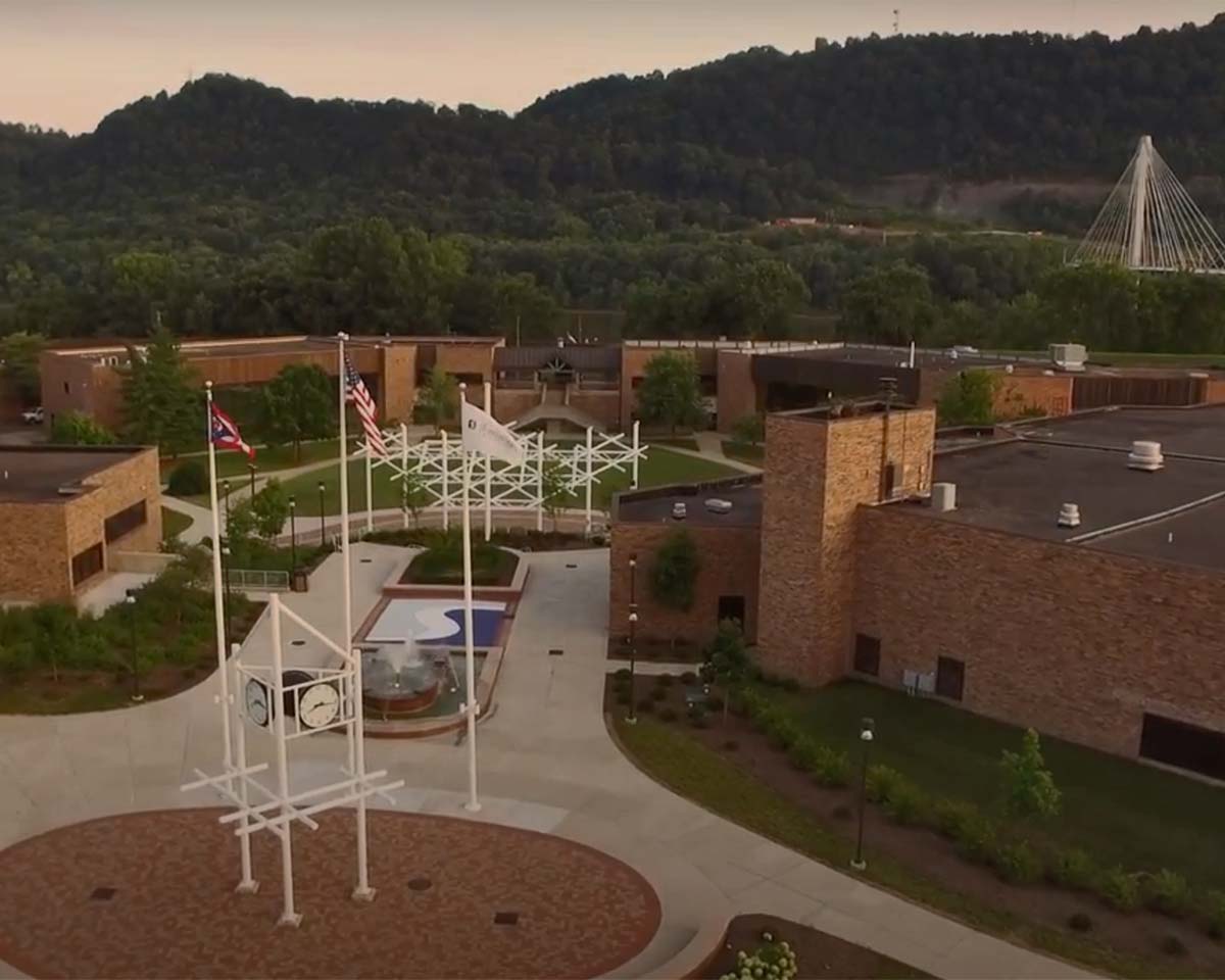 Campus from drone shot overhead