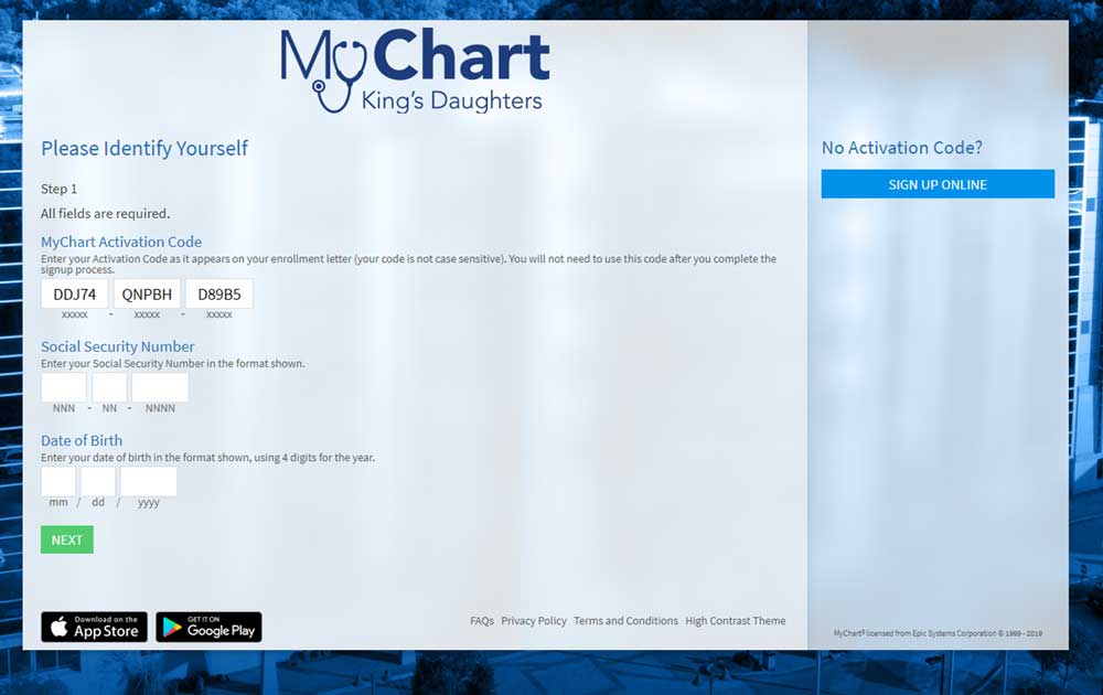 mychart results