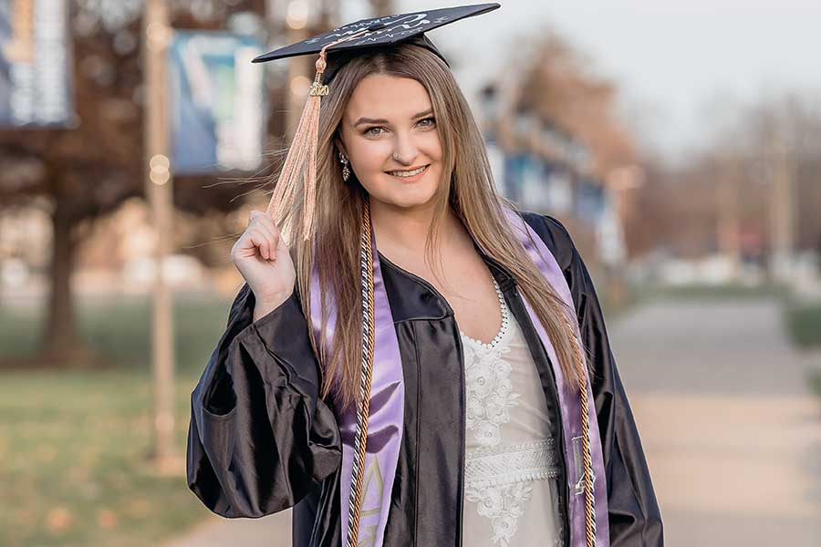 Cameran Noel portrait in Cap and Gown