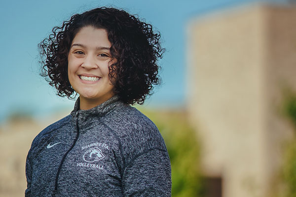 portrait of Stacia Martin smiling