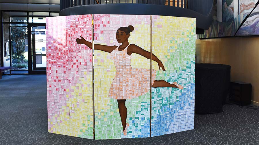 picture of artwork displayed in VRCFA lobby