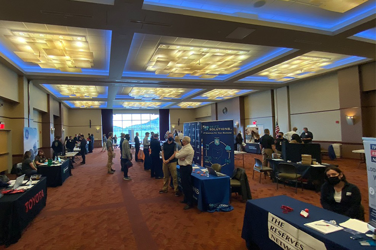 picture of Career Fair in SSU ballroom