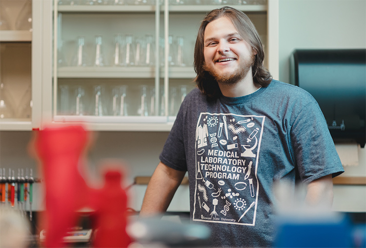 Joseph Gallagher in Med Lab