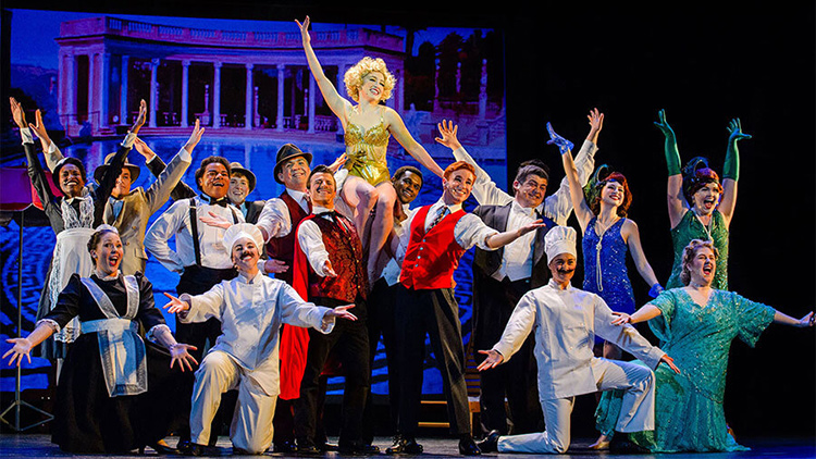 Musical Theatre students performing on stage