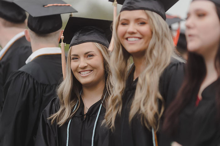 photo of students at graduation ceremony