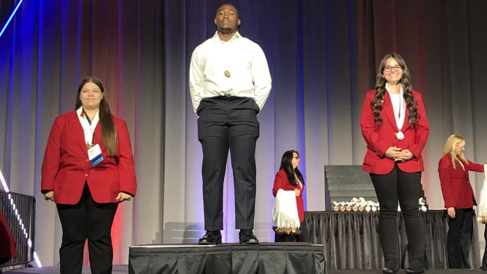 photo of three people on platform