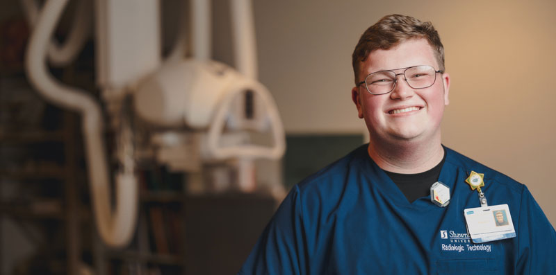 SSU Radiologic Technology student in lab