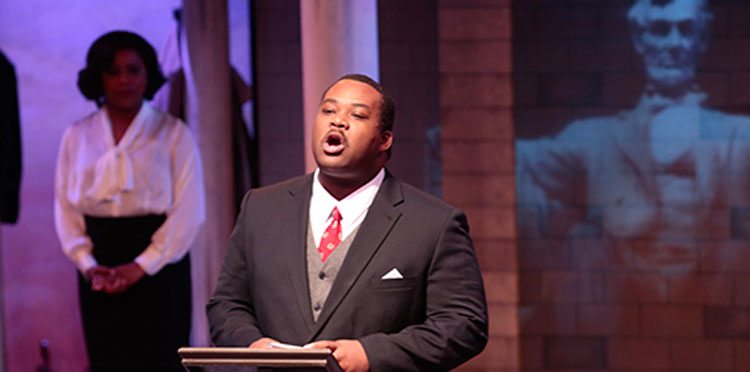 actors performing in "I Have A Dream"