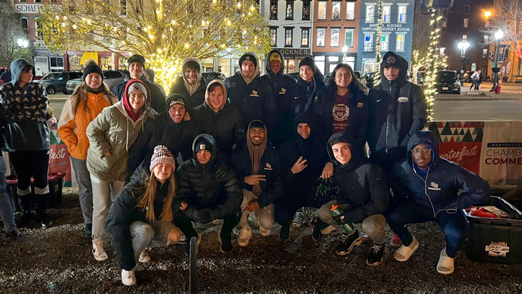 International students at Winterfest