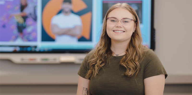 SSU student in classroom