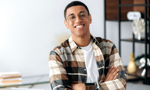 picture of young man smiling