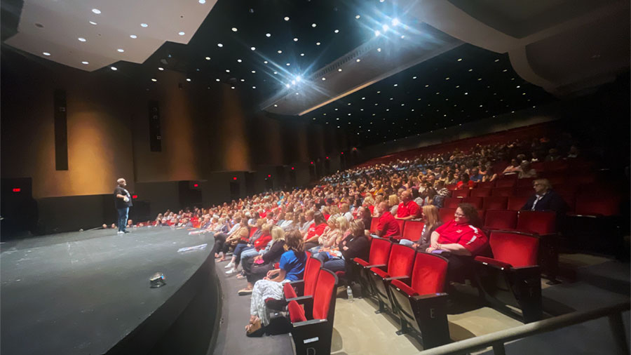 Gerry Brooks on stage