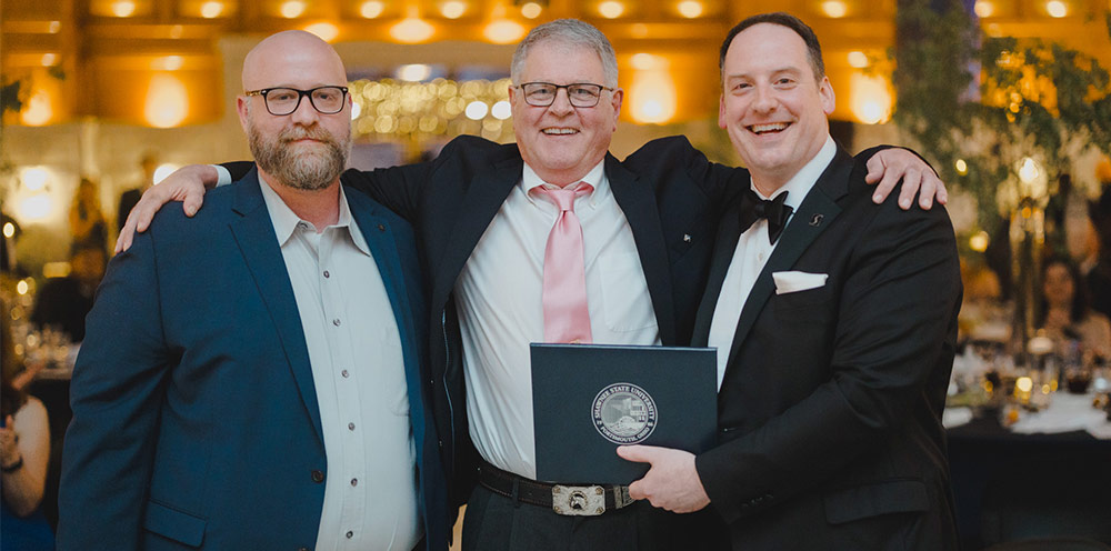 Skip Miller with award