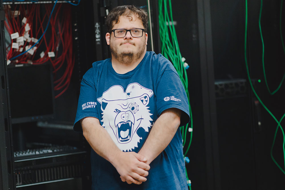 Information Security major Bryan Meadows