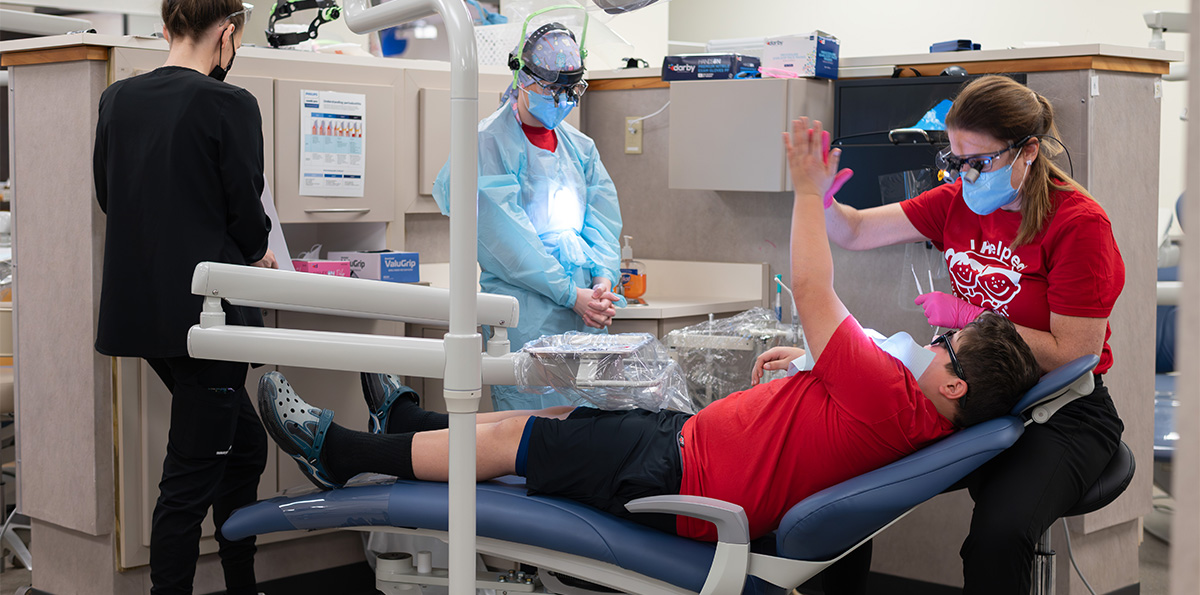 Shawnee State University Dental Hygiene students, faculty and community partners host the annual Give Kids A Smile event Friday, Feb. 20, providing free dental care and oral health education.