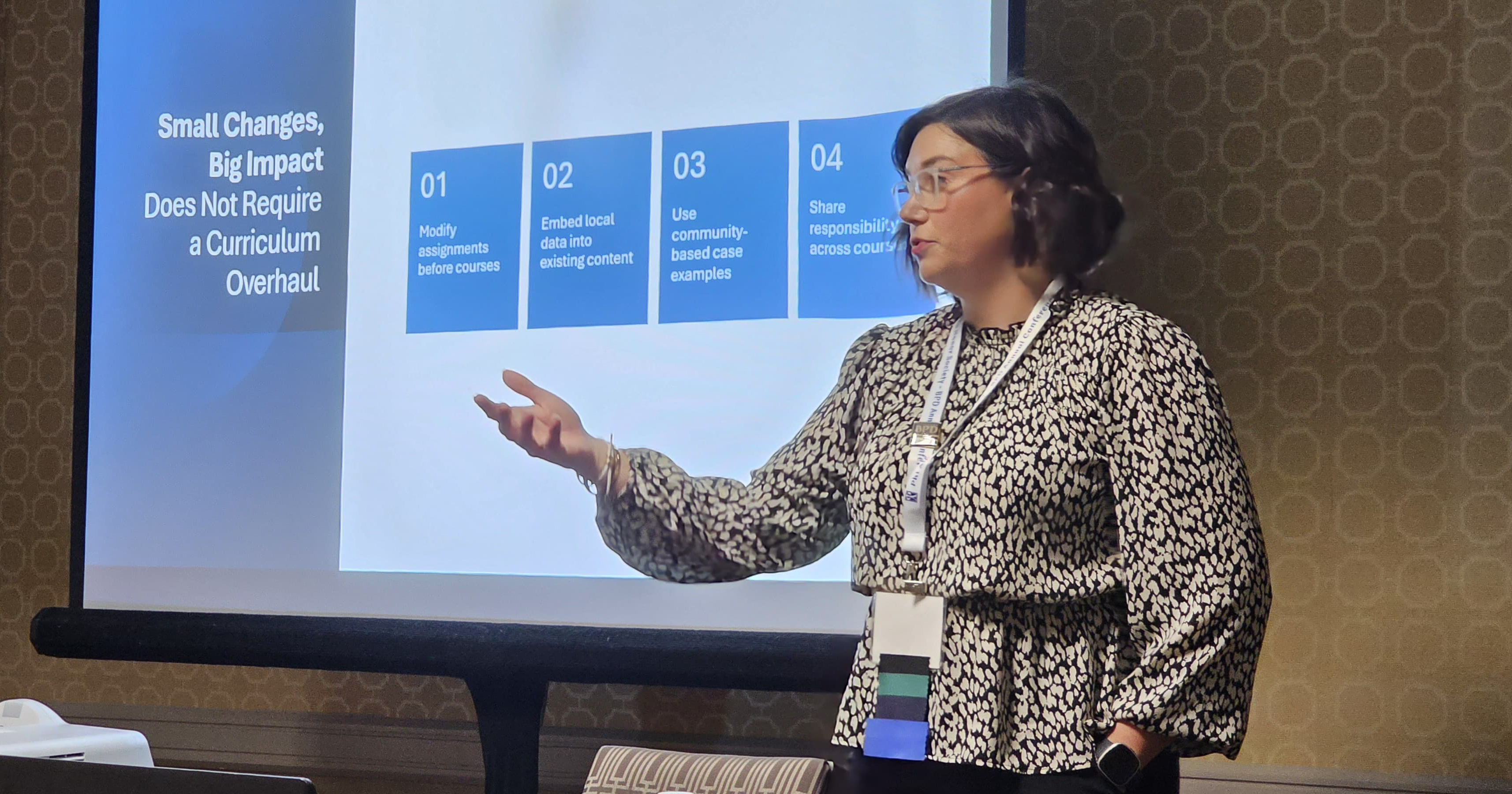 Courtney Ruggles presenting at BPD Conference