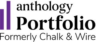 Anthology Portfolio Logo with hyperlink to SSU Anthology Portfolio Log-in Page