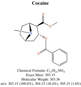 Chemical Structure of Cocaine