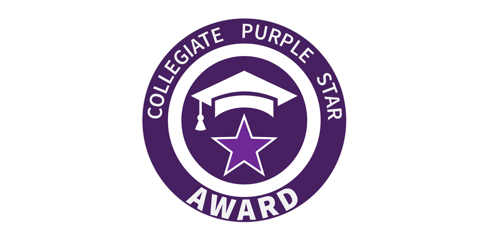 Collegiate Purple Star Award logo