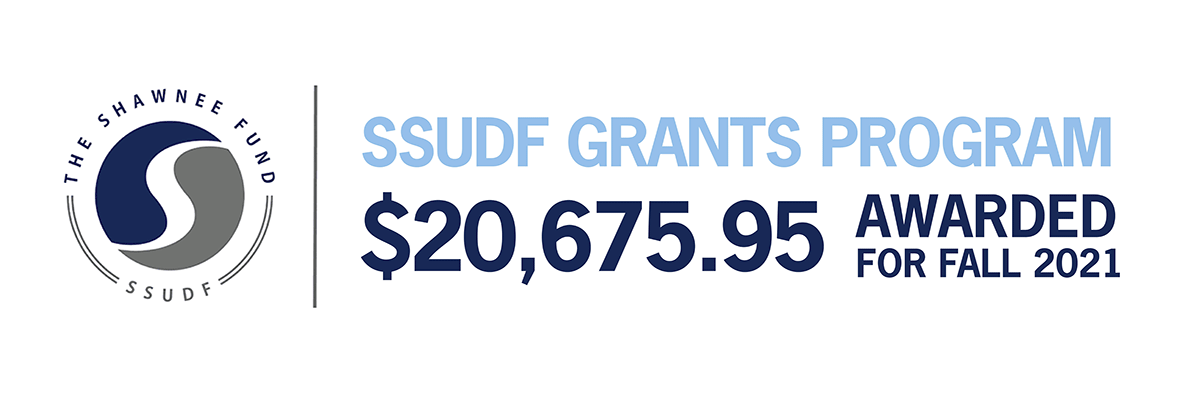graphic with the text "SSUDF Grants $20,675.95 Awarded for Fall 2021"