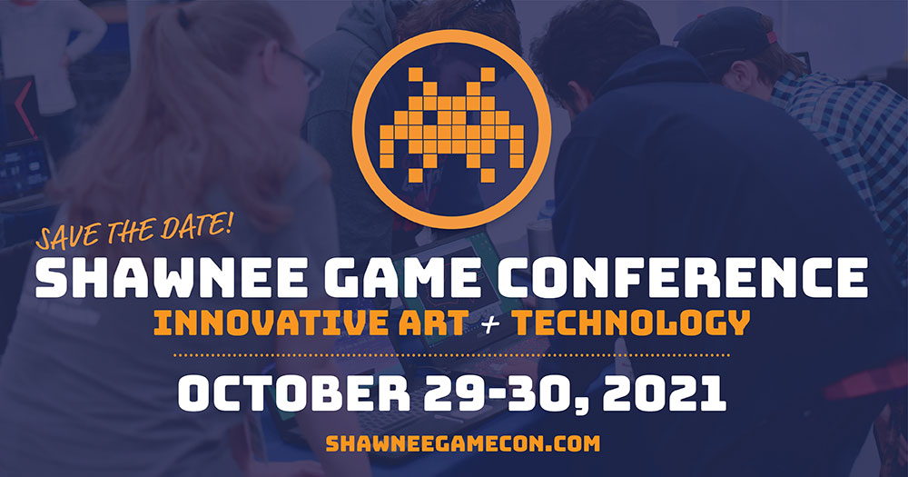 graphic with the text "Shawnee Game Conference 2021"