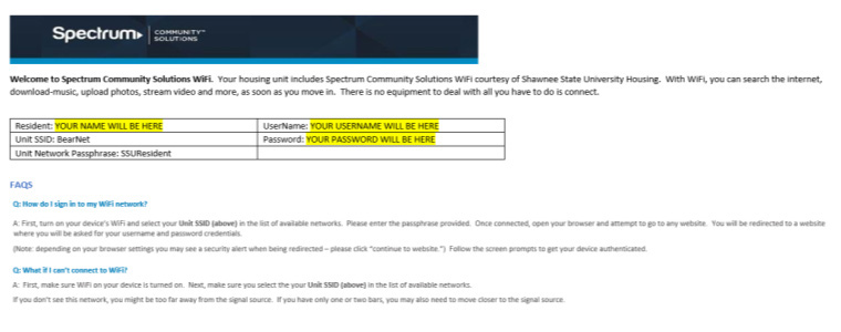 screenshot of example email