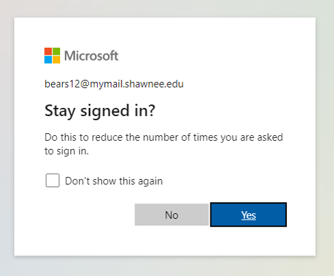 MyMail Sign-in Stay Signed-in User Interface Screenshot