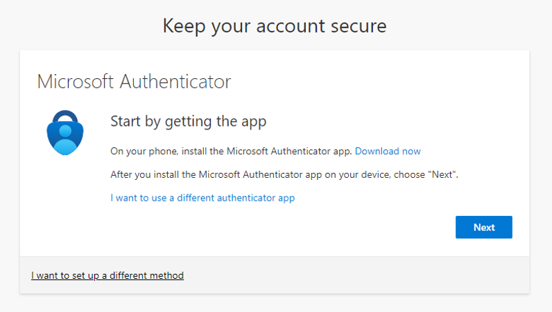 Microsoft Authenticator User Interface Screenshot