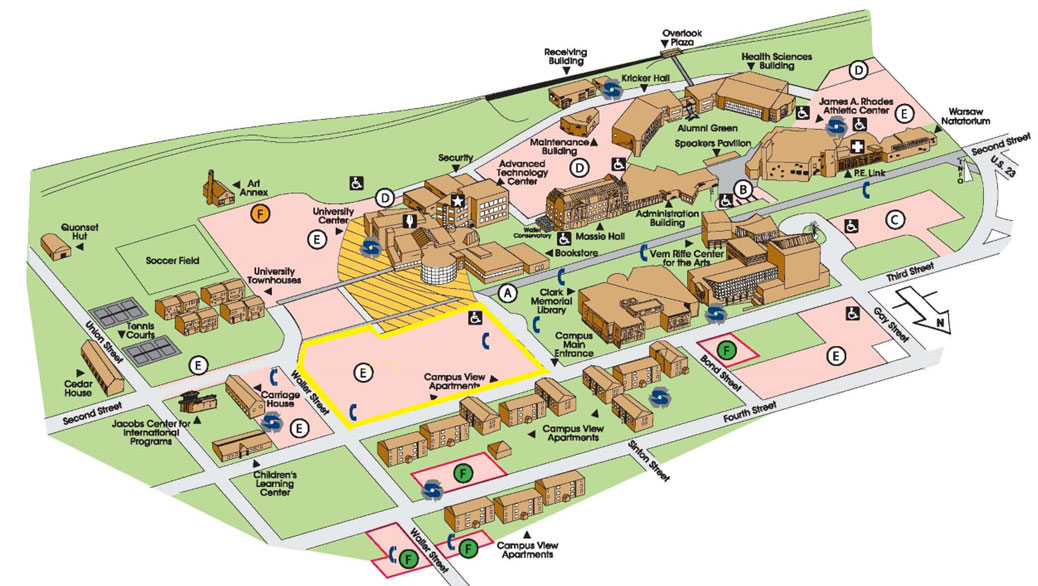 Map of SSU campus