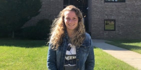 female student outside