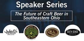 Graphic with the text "The Future of Craft Beer in Southeastern Ohio"