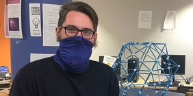 Logan Boston, pictured in the Shawnee State Math Lab