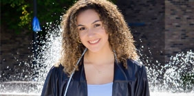 Shae Patty in cap and gown