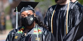 picture of student in cap and gown