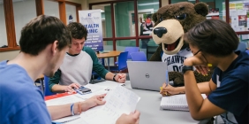 Students studying in Success Center