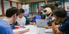 Students studying in Success Center