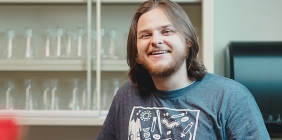 Joseph Gallagher in Med Lab