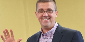 David Richey being sworn in as trustee