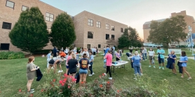 picture of outdoor student life event on campus