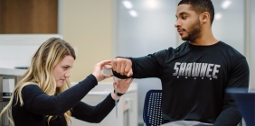 SSU OT students in lab